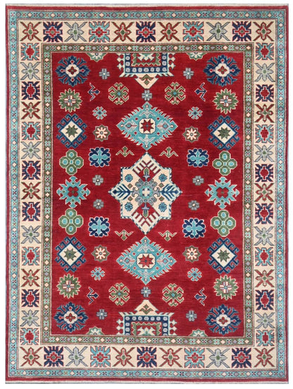 Tappeto Kazak Classico, Multicolore, fatto a mano, 202x149cm