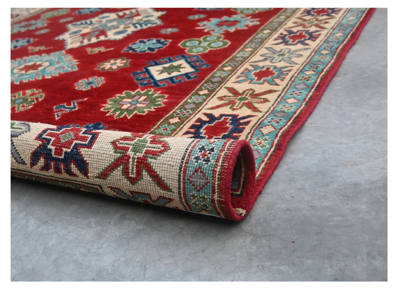 Classic Kazak carpet, Multi, handmade, 202x149cm