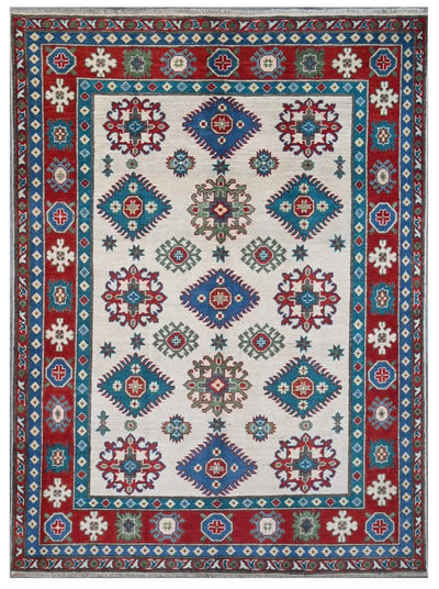 Tappeto Kazak Classico, Multicolore, fatto a mano, 209x147cm - CarpetLiving