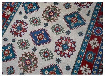 Tappeto Kazak Classico, Multicolore, fatto a mano, 209x147cm - CarpetLiving