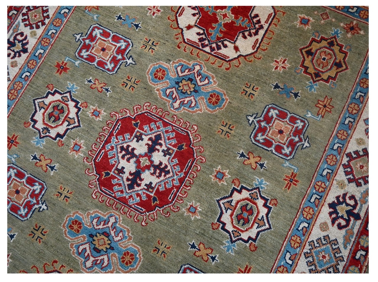 Classic Kazak carpet, Multi, handmade, 202x151cm