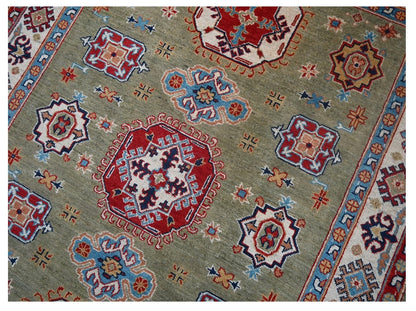 Tappeto Kazak Classico, Multicolore, fatto a mano, 202x151cm