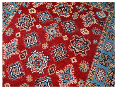 Classic Kazak carpet, Multi, handmade, 212x141cm