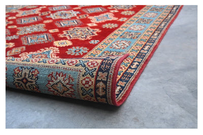 Classic Kazak carpet, Multi, handmade, 212x141cm