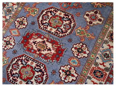 Tappeto Kazak Classico, Multicolore, fatto a mano, 201x147cm - CarpetLiving