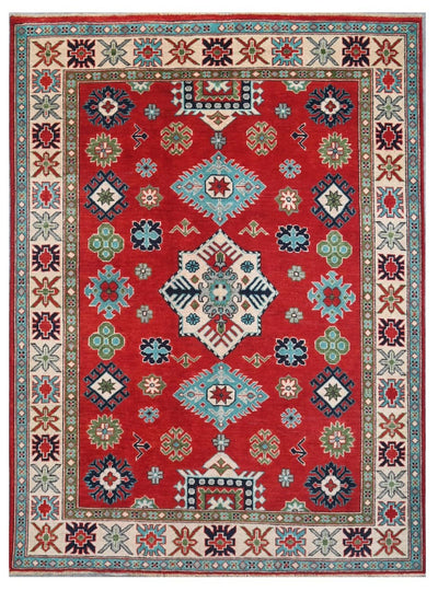 Tappeto Kazak Classico, Multicolore, fatto a mano, 201x147cm - CarpetLiving