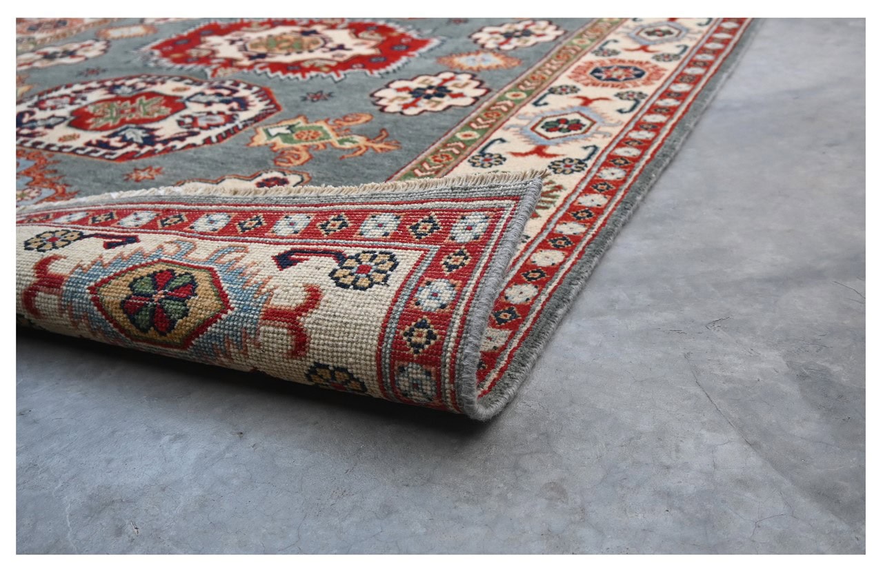 Classic Kazak carpet, Multi, handmade, 203x144cm