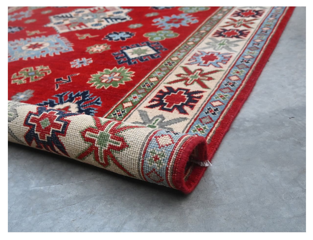 Classic Kazak carpet, Multi, handmade, 192x151cm