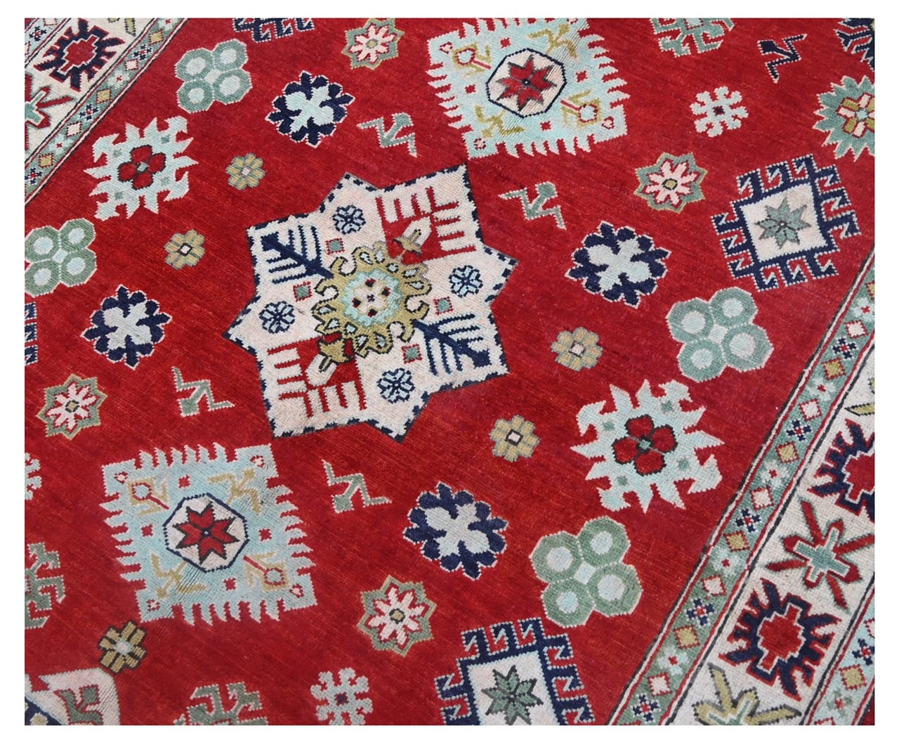 Classic Kazak carpet, Multi, handmade, 202x145cm