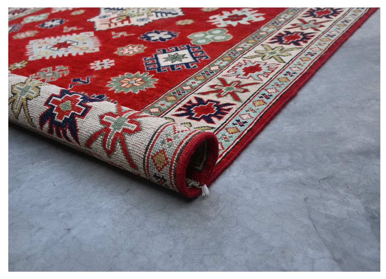 Classic Kazak carpet, Multi, handmade, 202x145cm