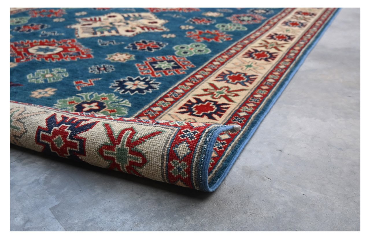 Classic Kazak carpet, Multi, handmade, 200x144cm