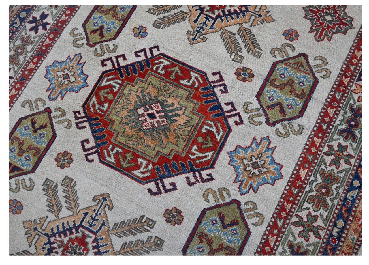 Classic Kazak carpet, Multi, handmade, 194x146cm