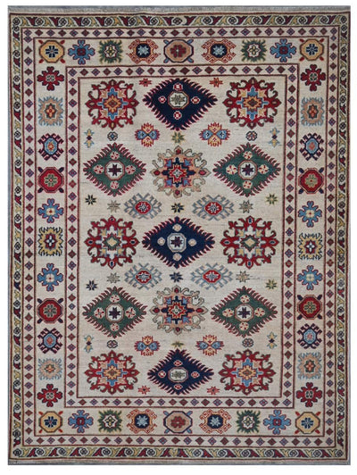 Tappeto Kazak Classico, Multicolore, fatto a mano, 198x150cm - CarpetLiving