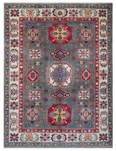 Tappeto Kazak Classico, Multicolore, fatto a mano, 197x148cm - CarpetLiving