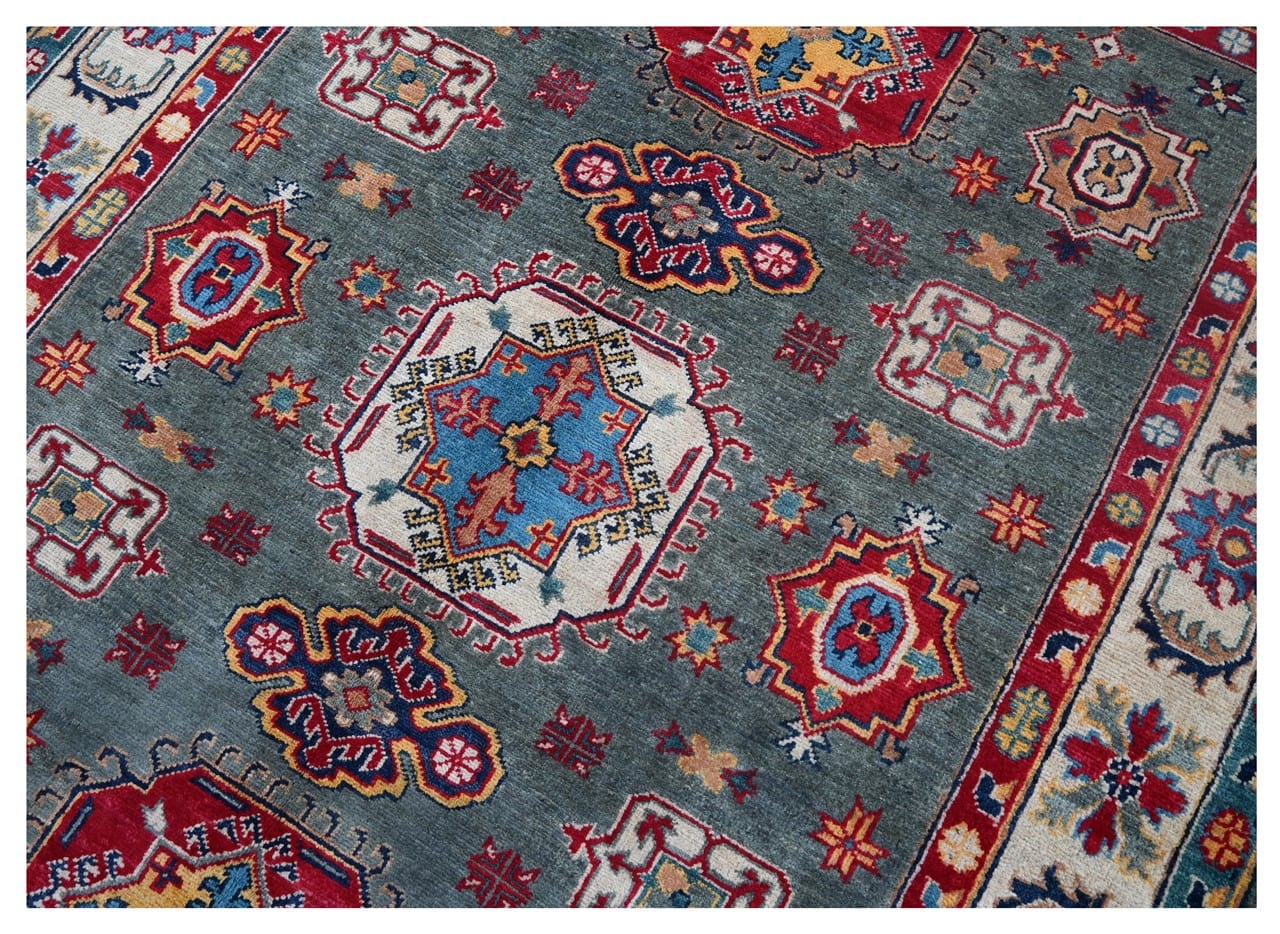 Classic Kazak carpet, Multi, handmade, 197x148cm