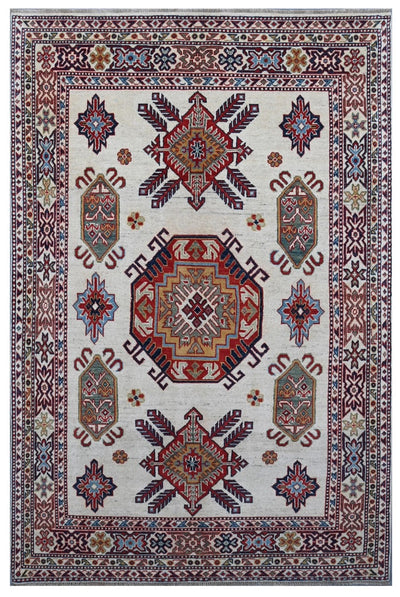 Tappeto Kazak Classico, Multicolore, fatto a mano, 218x145cm - CarpetLiving