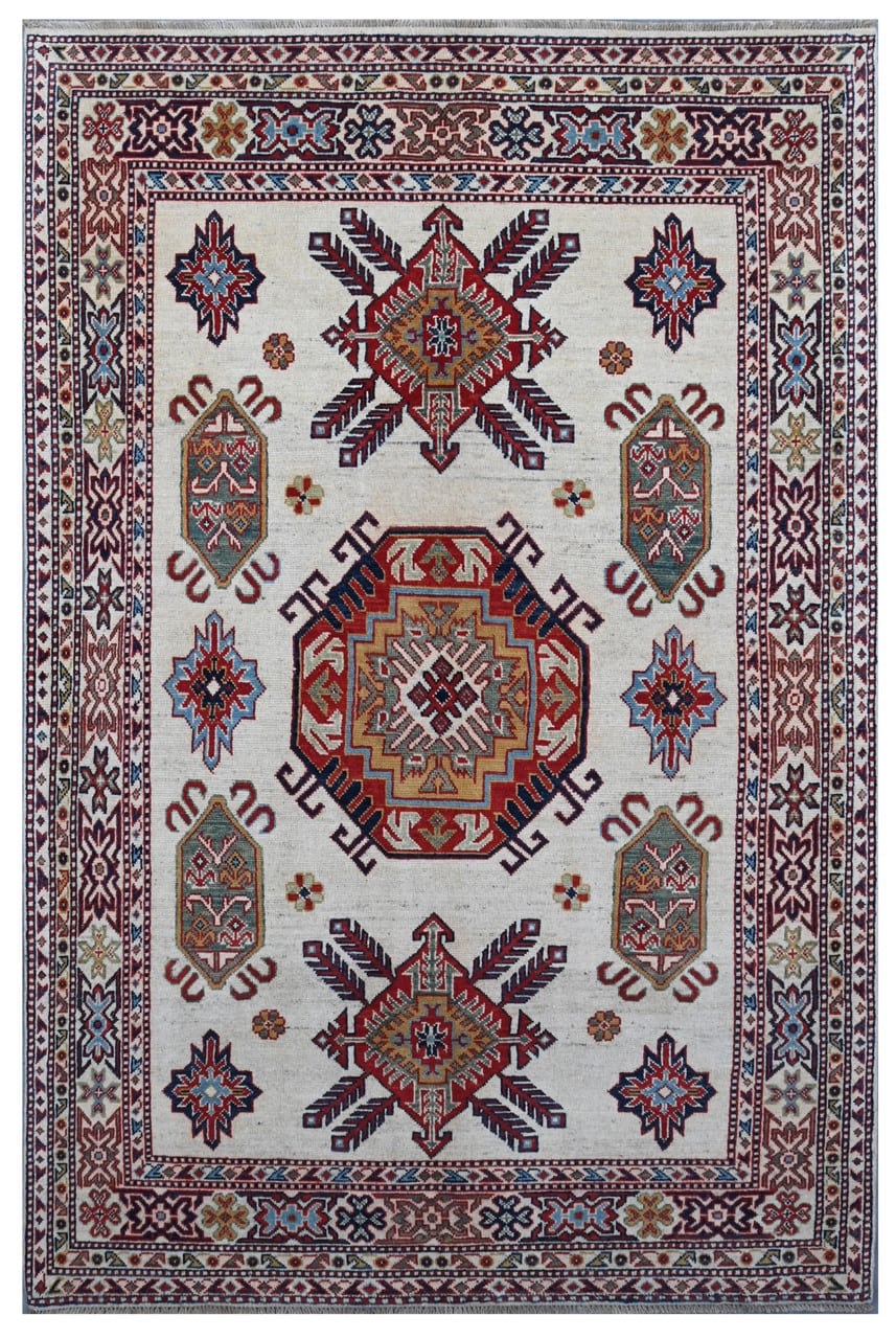 Classic Kazak carpet, Multi, handmade, 218x145cm
