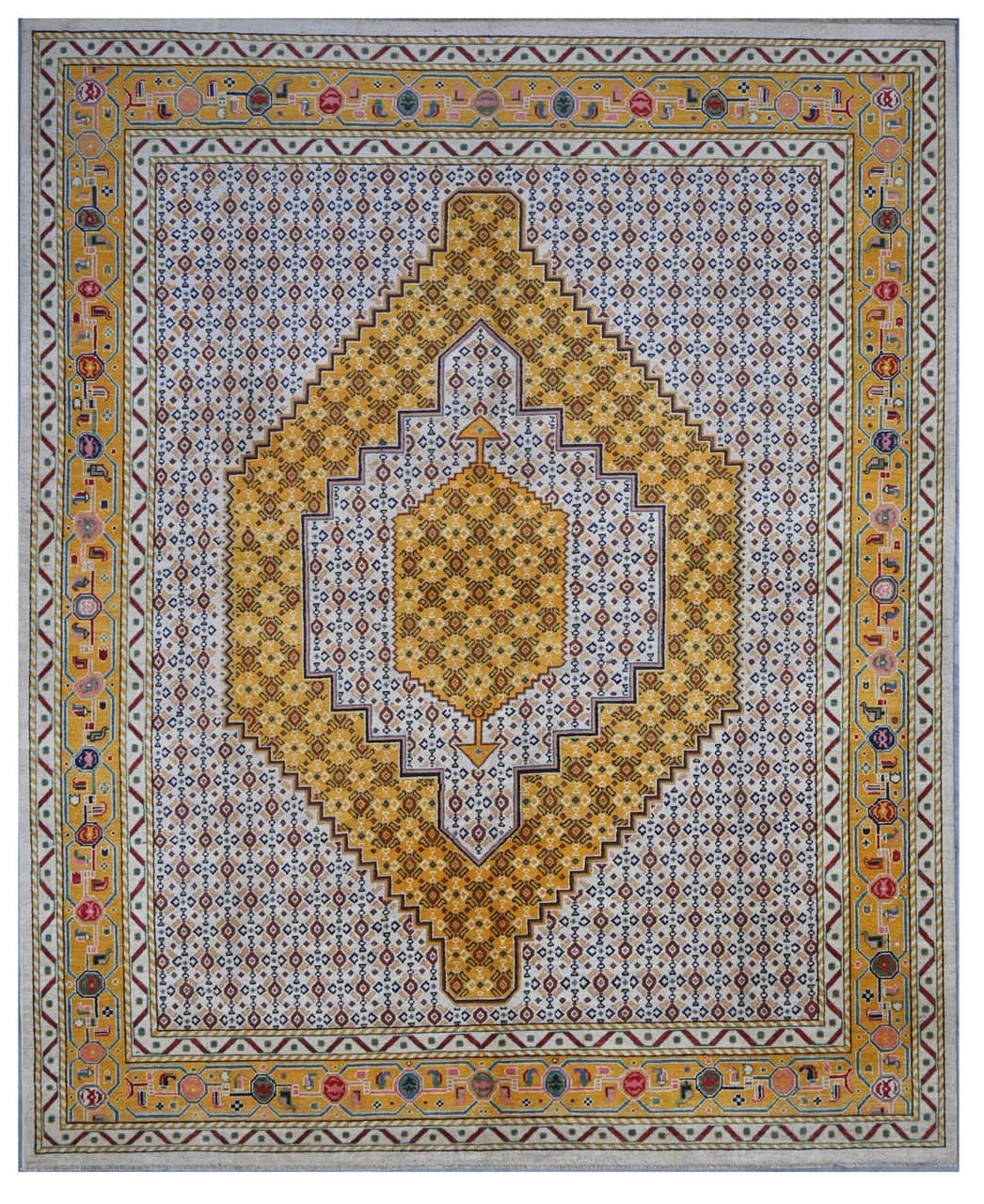 Classic Kazak carpet, Multi, handmade, 328x254cm