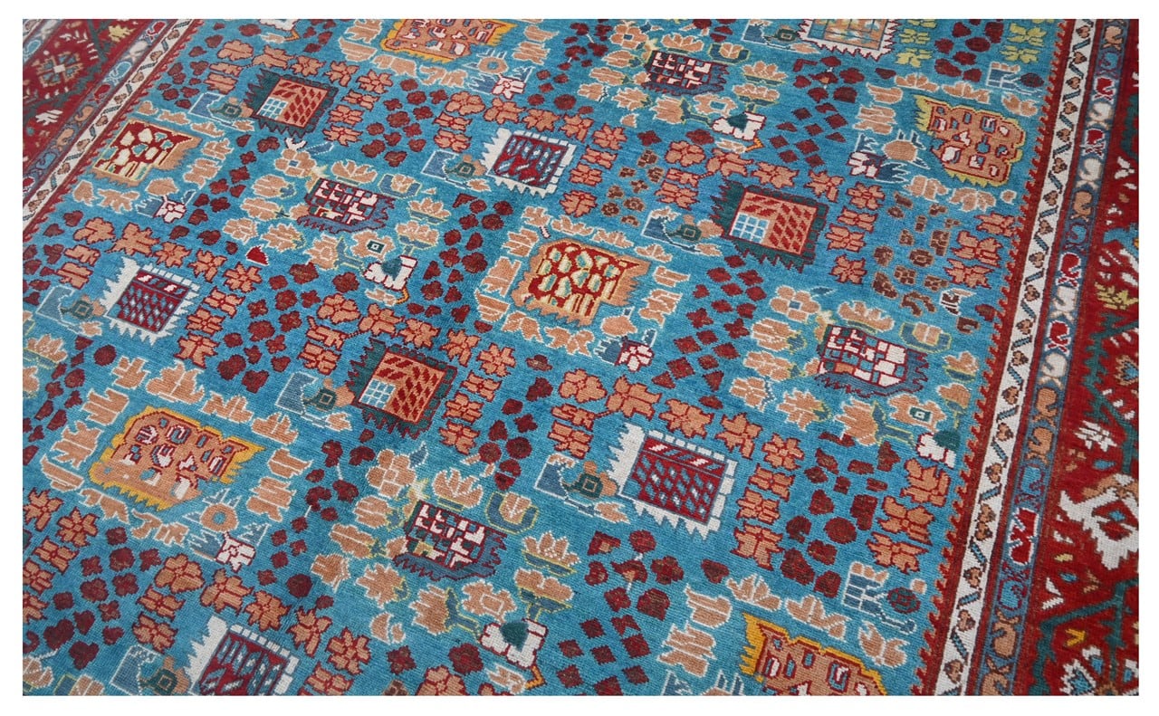Classic Kazak carpet, Multi, handmade, 302x242cm