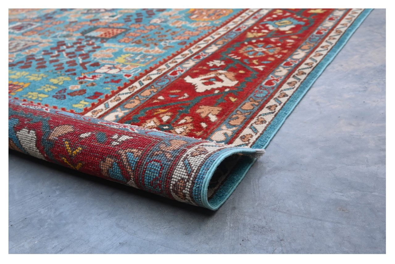 Classic Kazak carpet, Multi, handmade, 302x242cm
