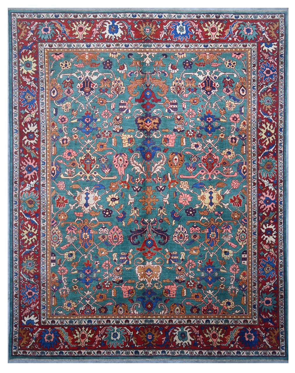 Classic Kazak carpet, Multi, handmade, 303x238cm