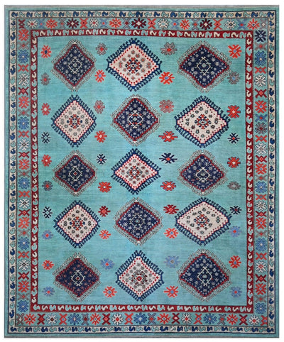 Tappeto Kazak Classico, Multicolore, fatto a mano, 296x247cm