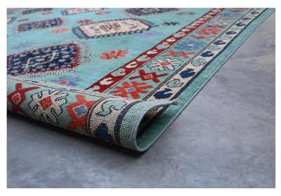 Tappeto Kazak Classico, Multicolore, fatto a mano, 296x247cm