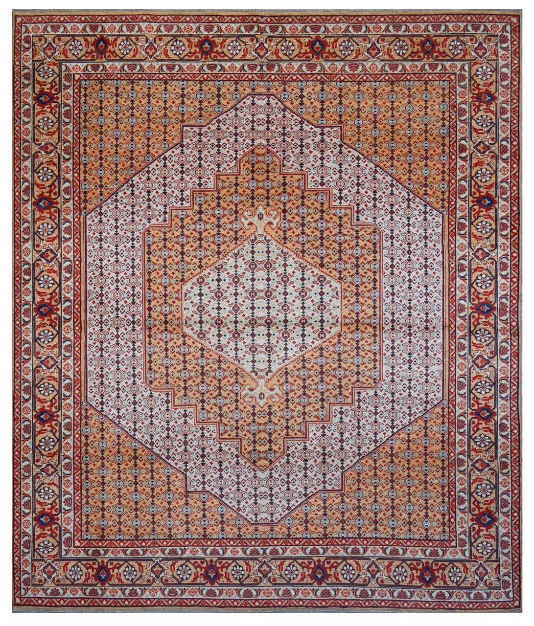 Classic Kazak carpet, Multi, handmade, 300x257cm
