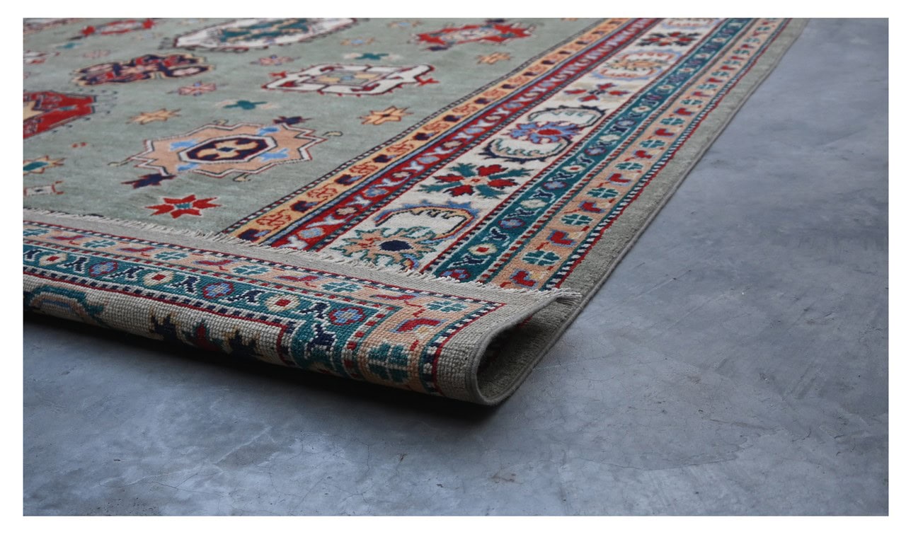 Classic Kazak carpet, Multi, handmade, 297x245cm