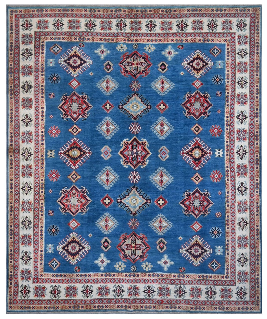 Classic Kazak carpet, Multi, handmade, 300x249cm