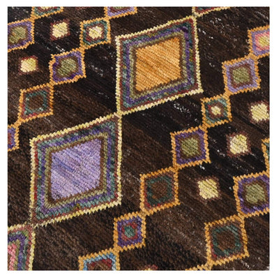 Taimany - Tappeto Tribale in Lana Multicolore - Fatto a Mano 133x92cm