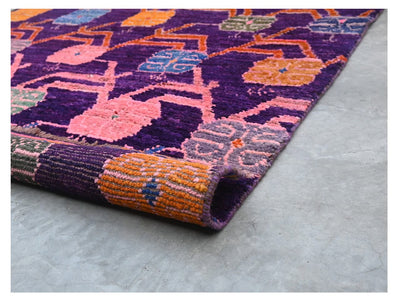 Taimany - Tappeto Tribale in Lana Multicolore - Fatto a Mano 192x115cm - CarpetLiving