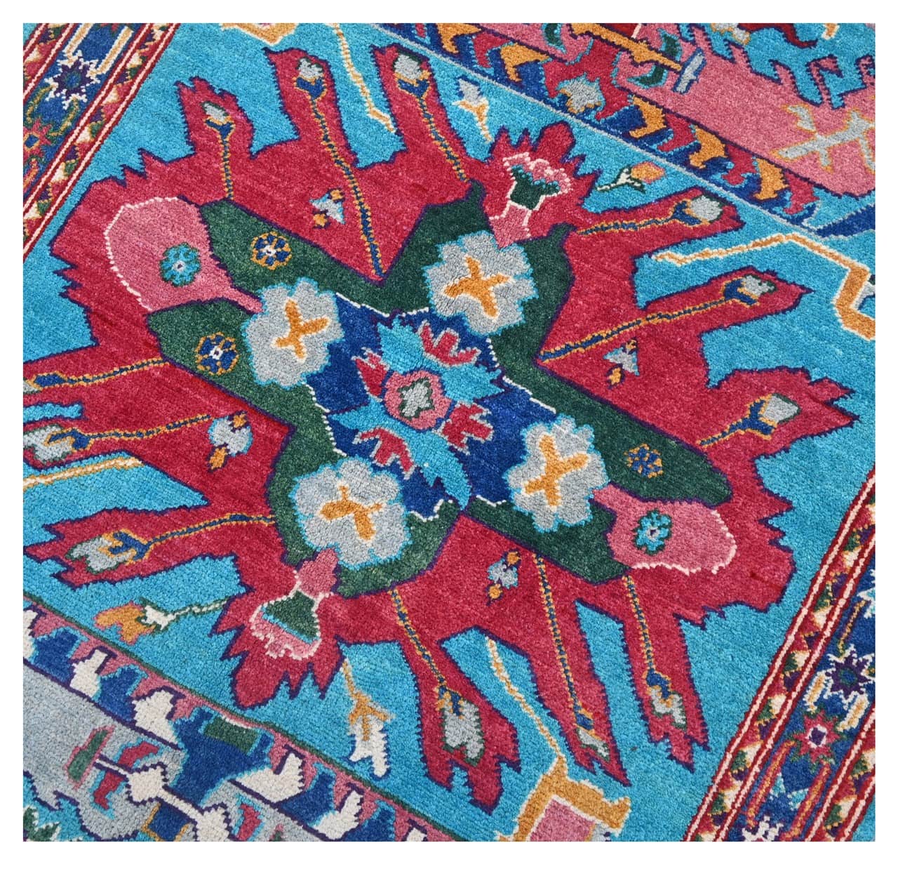 Tappeto Kazak Classico, Multicolore, fatto a mano, 175x115cm