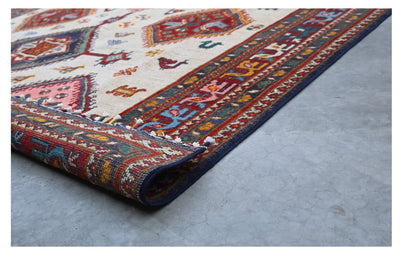 Tappeto Kazak Classico, Multicolore, fatto a mano, 241x167cm - CarpetLiving