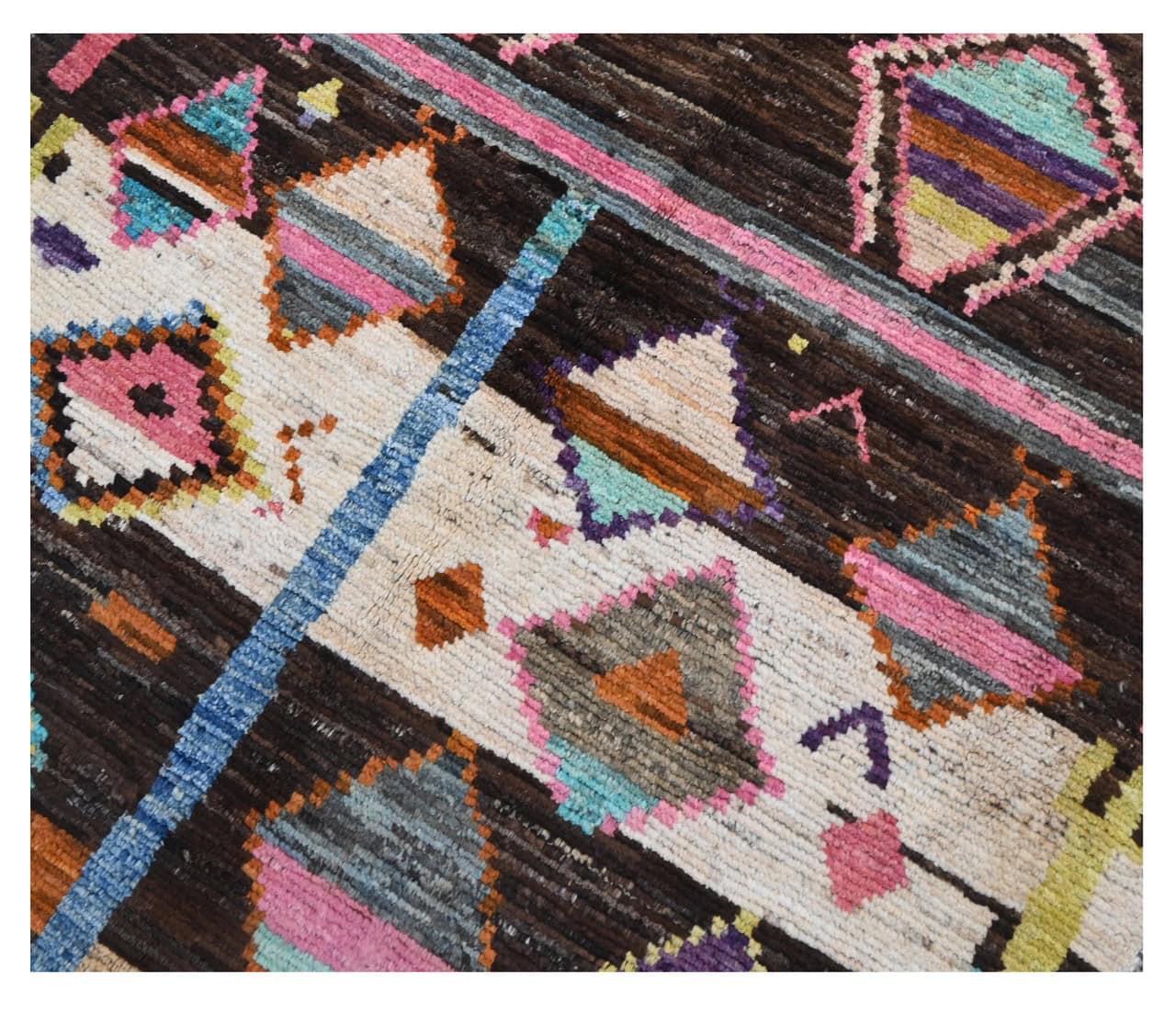 Taimany - Multicolor Tribal Wool Rug - Hand-Knotted 182x119cm
