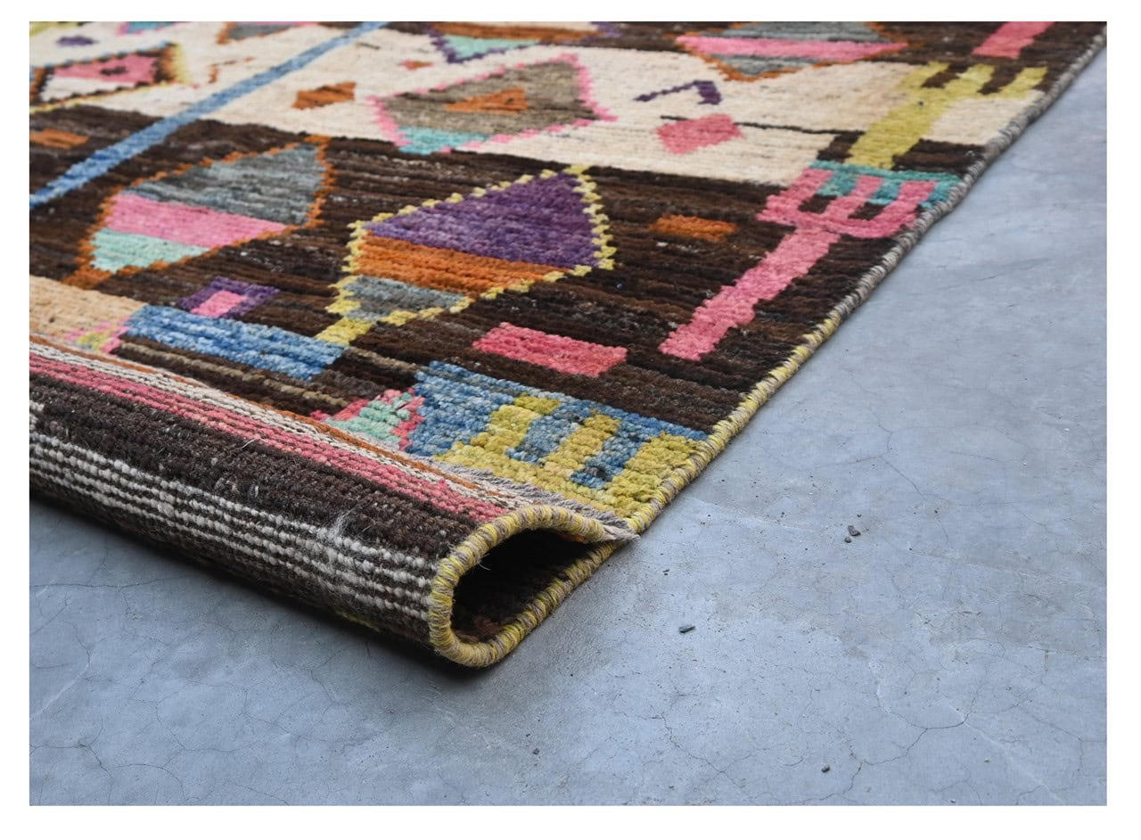 Taimany - Multicolor Tribal Wool Rug - Hand-Knotted 182x119cm