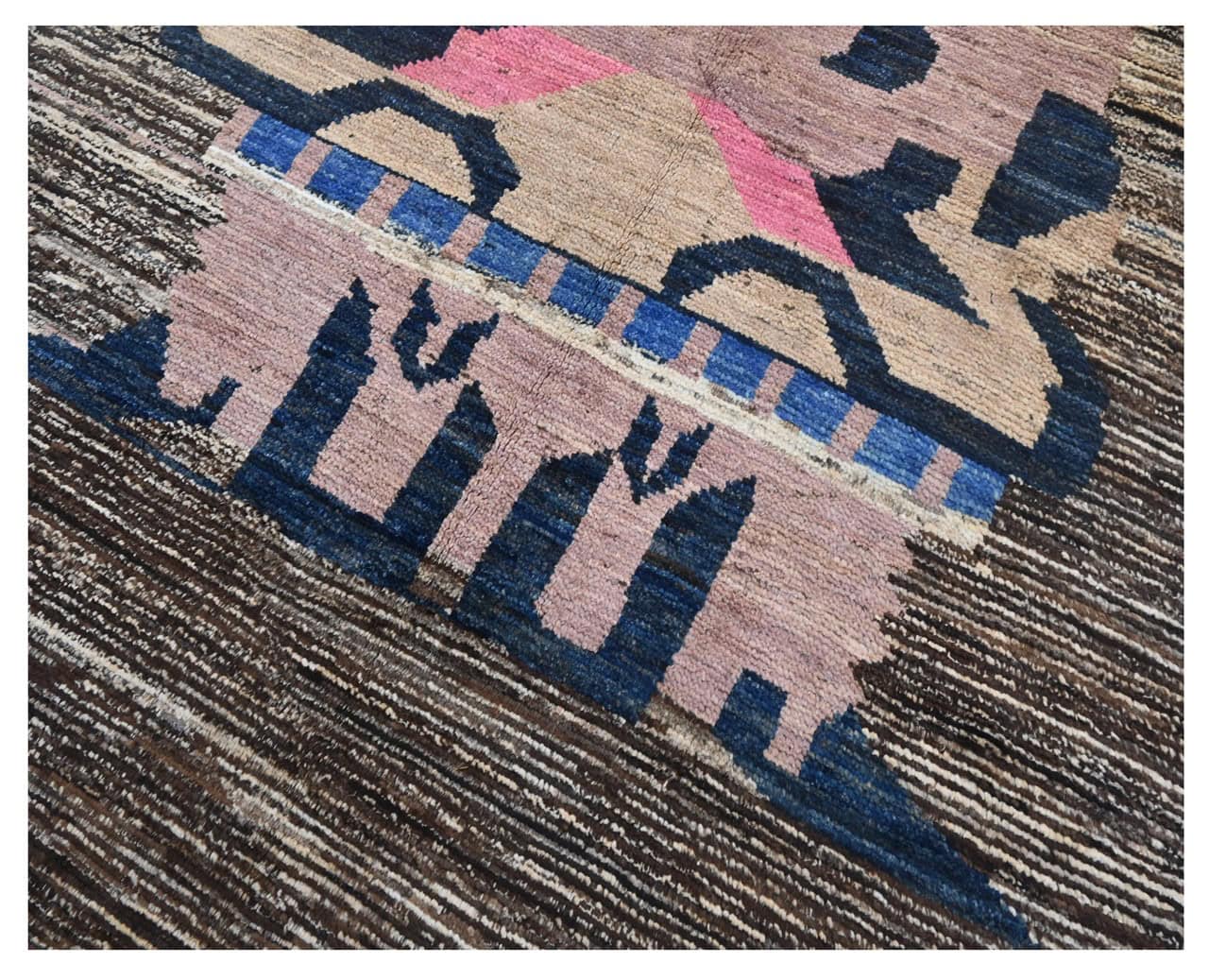 Taimany - Multicolor Tribal Wool Rug - Hand-Knotted 201x139cm