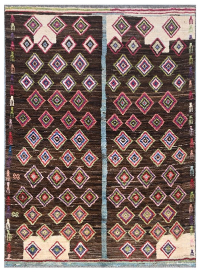 Taimany - Tappeto Tribale in Lana Multicolore - Fatto a Mano 167x118cm