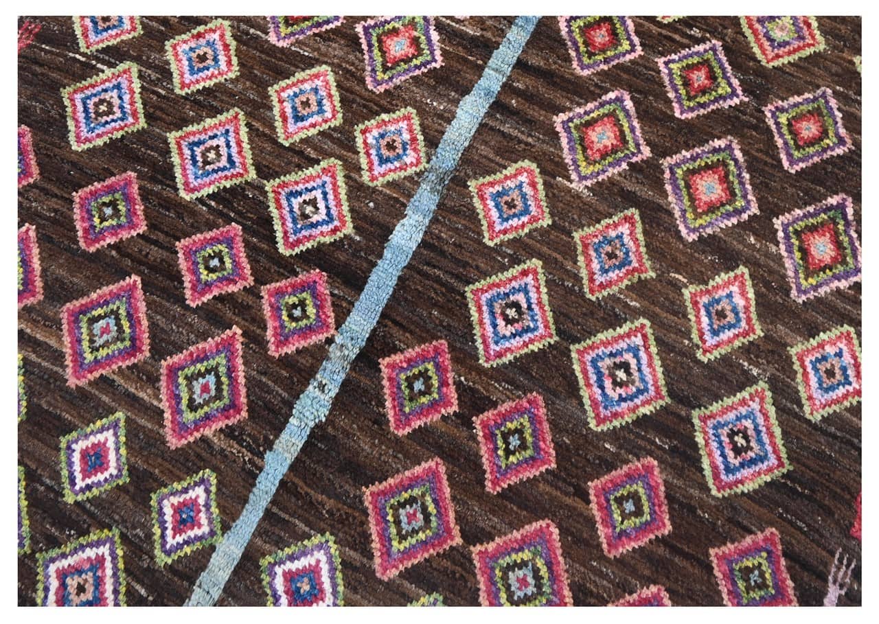 Taimany - Multicolor Tribal Wool Rug - Hand-Knotted 167x118cm
