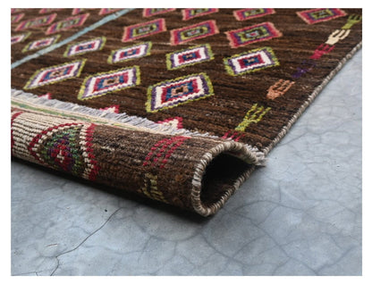 Taimany - Multicolor Tribal Wool Rug - Hand-Knotted 167x118cm