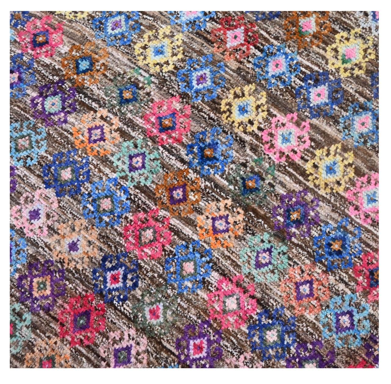 Taimany - Multicolor Tribal Wool Rug - Hand-Knotted 147x94cm