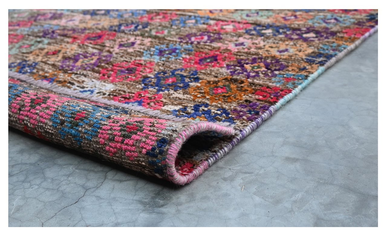 Taimany - Multicolor Tribal Wool Rug - Hand-Knotted 147x94cm