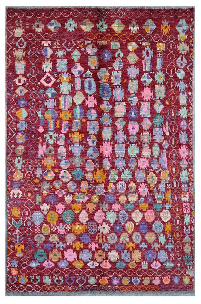 Taimany - Tappeto Tribale in Lana Multicolore - Fatto a Mano 183x118cm - CarpetLiving