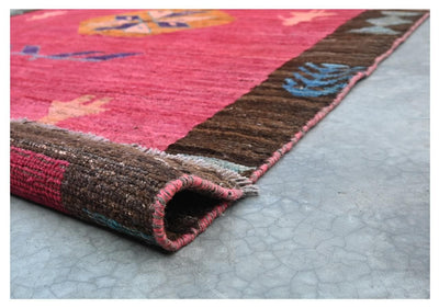 Taimany - Tappeto Tribale in Lana Multicolore - Fatto a Mano 195x146cm - CarpetLiving