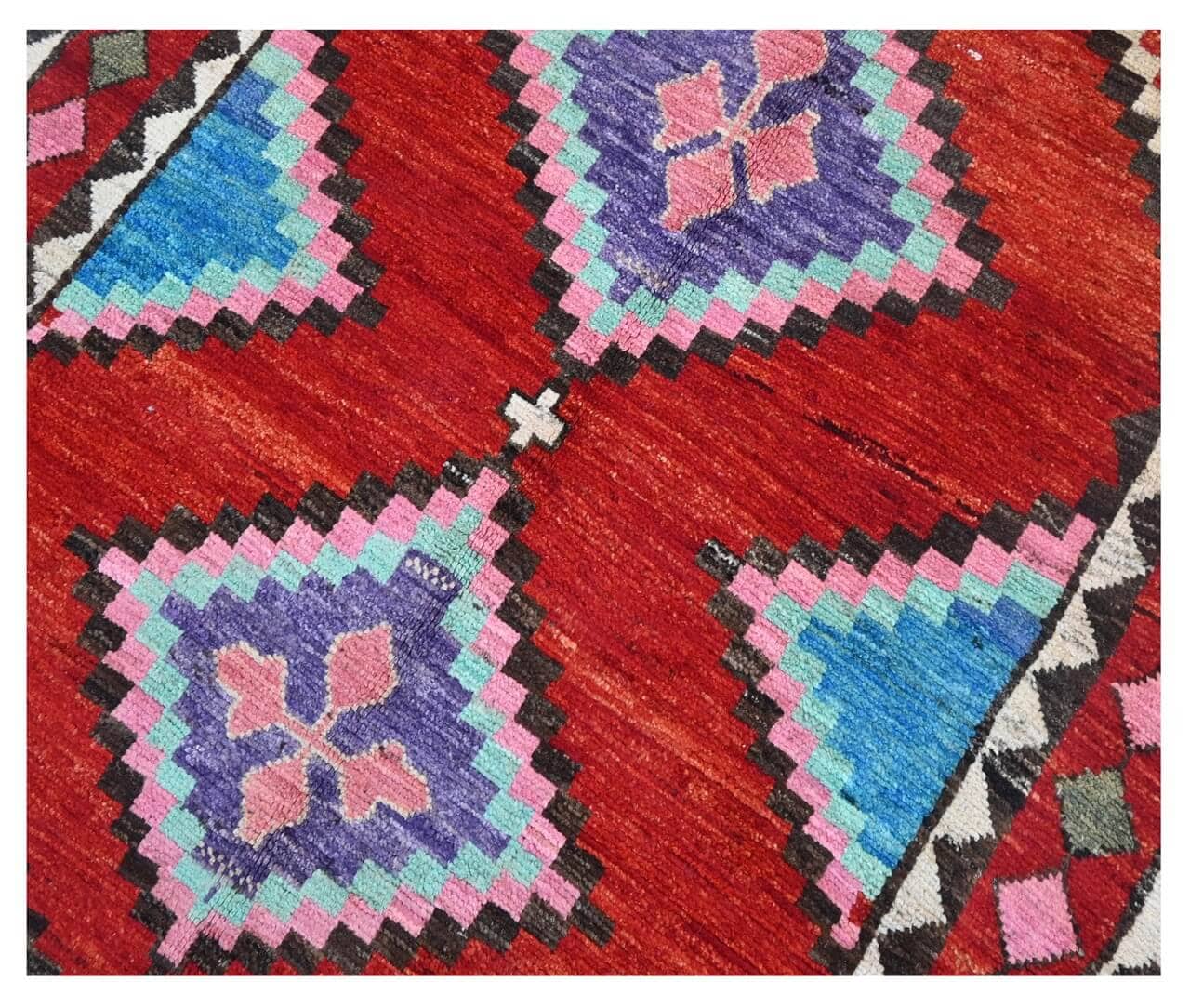 Taimany - Multicolor Tribal Wool Rug - Hand-Knotted 181x120cm