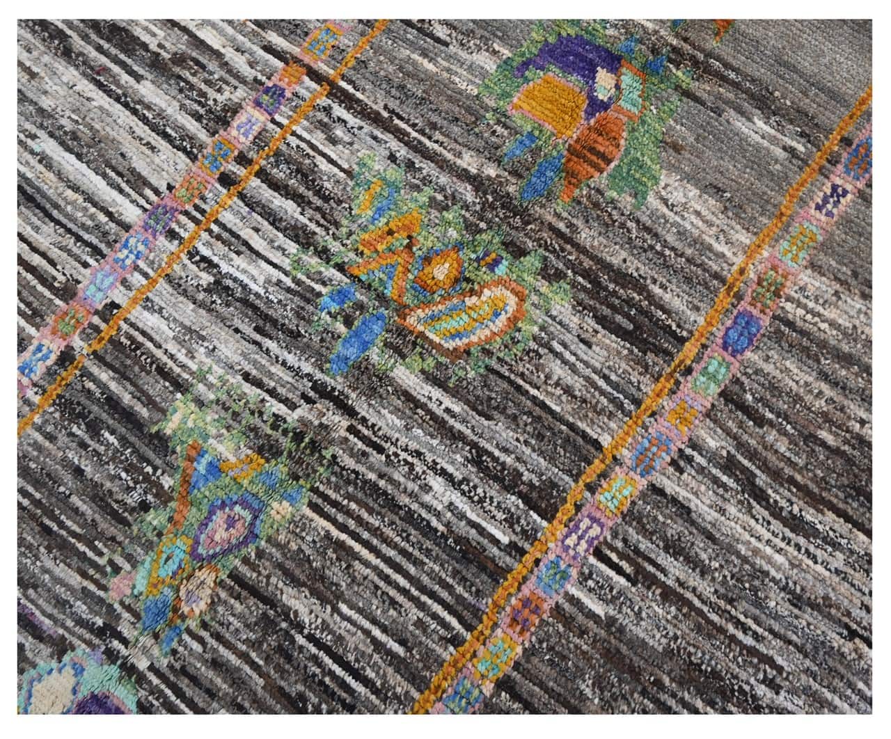 Taimany - Multicolor Tribal Wool Rug - Hand-Knotted 177x137cm