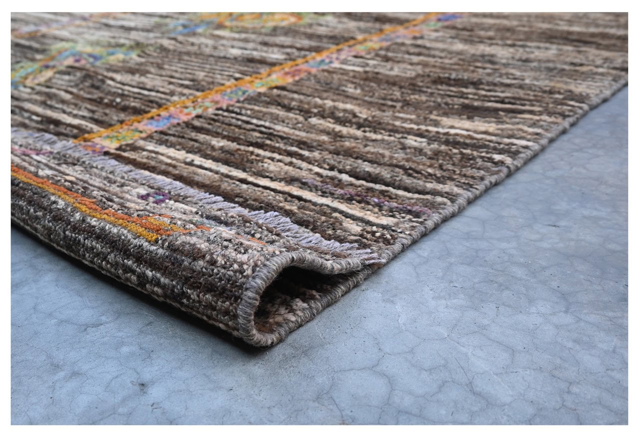 Taimany - Multicolor Tribal Wool Rug - Hand-Knotted 177x137cm