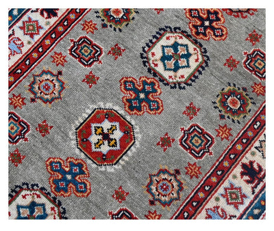 Tappeto Passatoia Kazak Classico, Multicolore, fatto a mano, 237x77cm - CarpetLiving