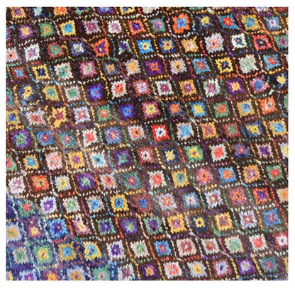 Taimany - Multicolor Tribal Wool Rug - Hand-Knotted 109x81cm