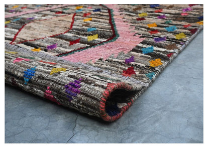 Taimany - Multicolor Tribal Wool Rug - Hand-Knotted 142x80cm
